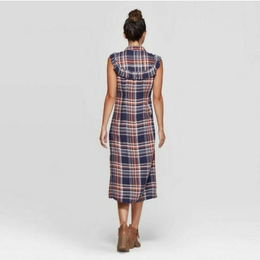 Universal Thread Flannel Ruffle Dress - Picture 2 of 3
